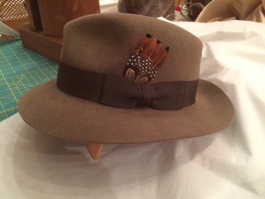 CUSTOM ORDERS ONLY - Men's Brown Fedora