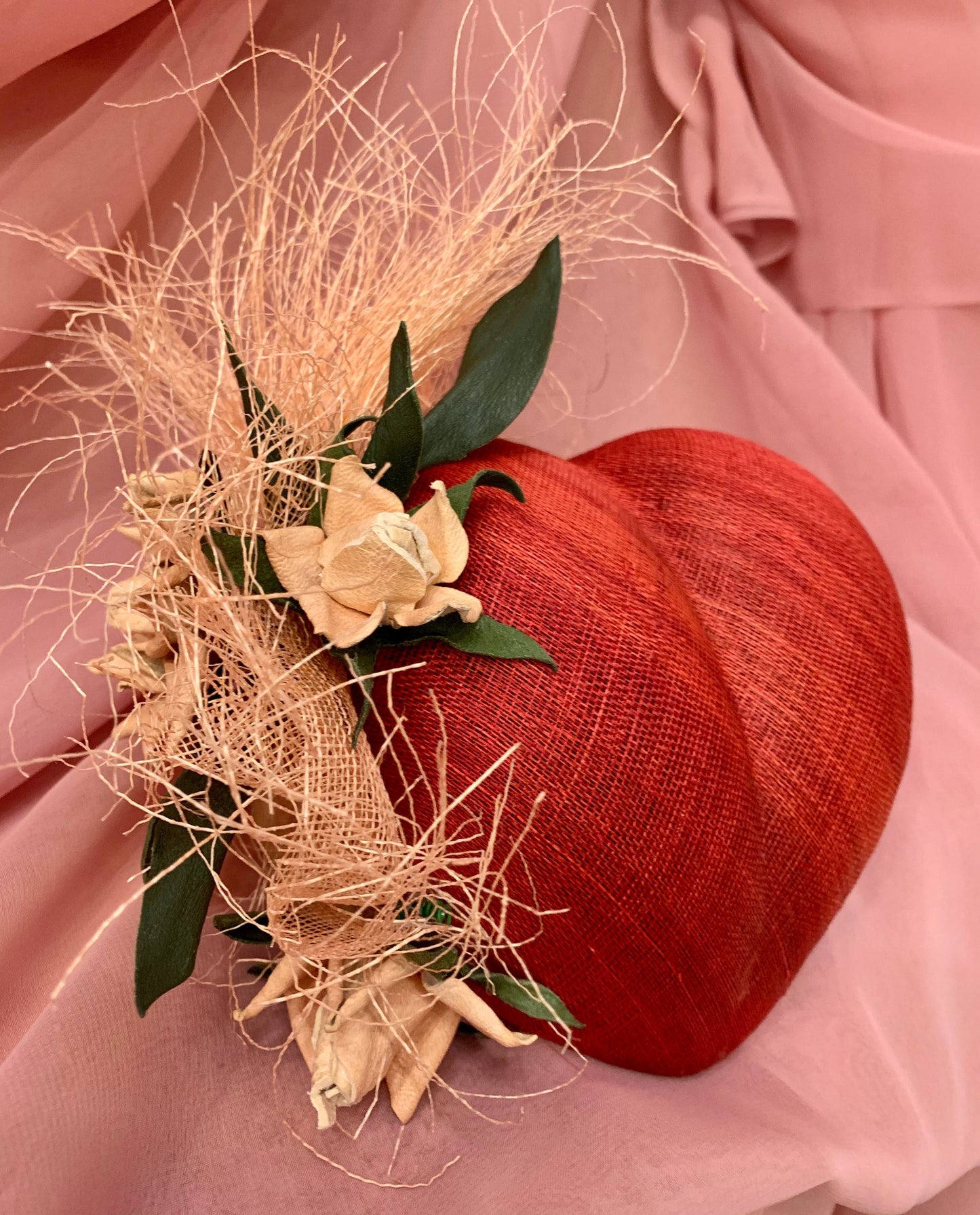 Valentine’s Day One-Of-A-Kind, Just like you! Charming Fascinator to bring out your love and romance! Feminine-Classic-Custom Design!