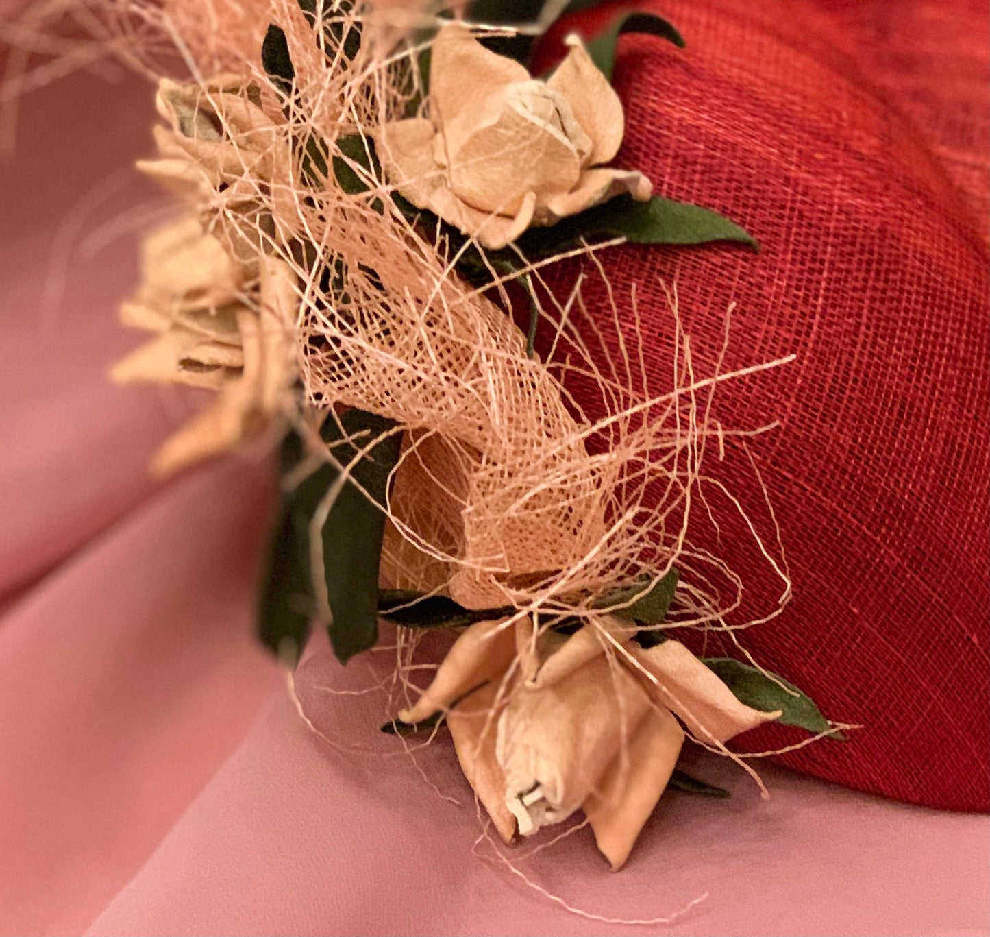 Valentine’s Day One-Of-A-Kind, Just like you! Charming Fascinator to bring out your love and romance! Feminine-Classic-Custom Design!