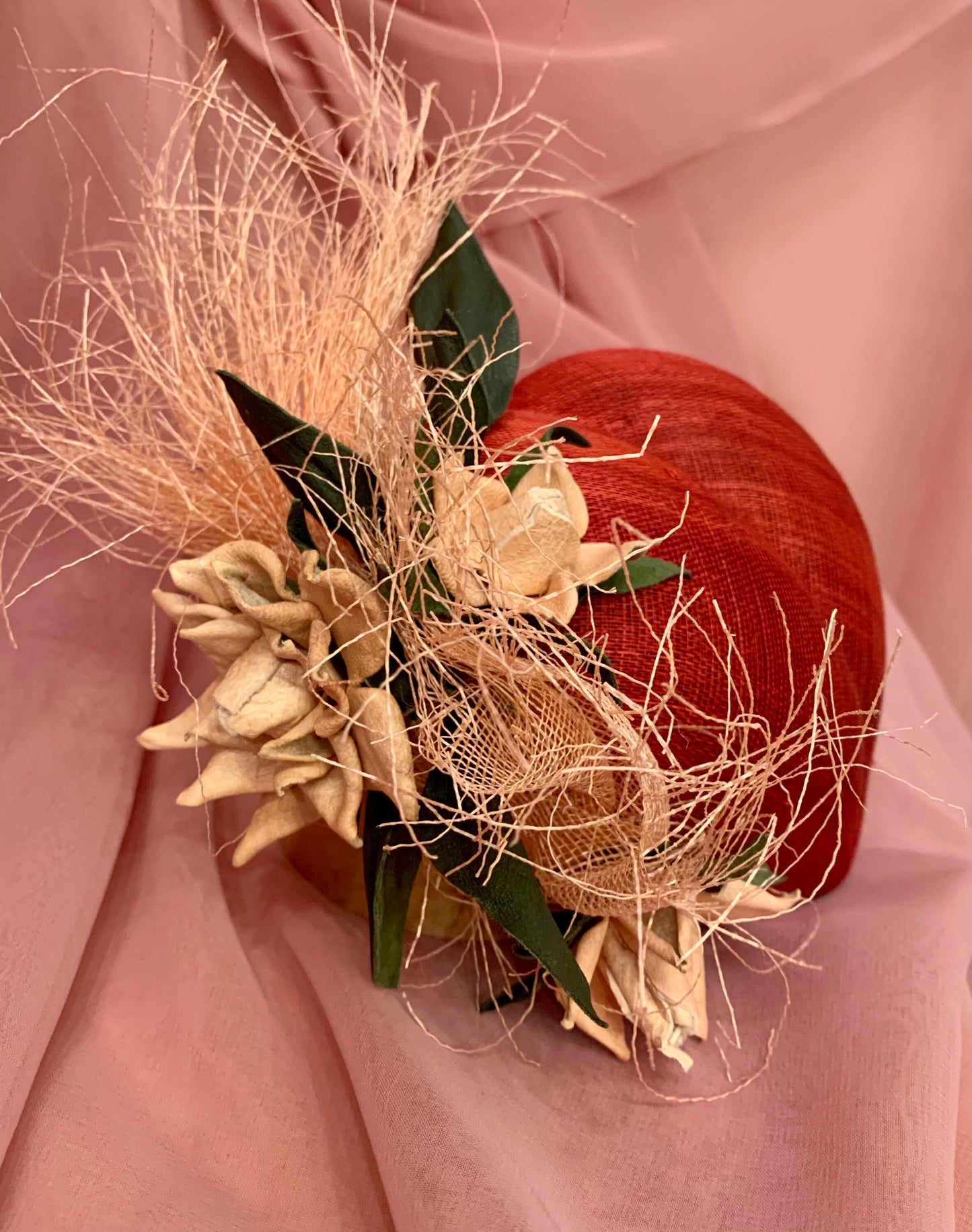 Valentine’s Day One-Of-A-Kind, Just like you! Charming Fascinator to bring out your love and romance! Feminine-Classic-Custom Design!